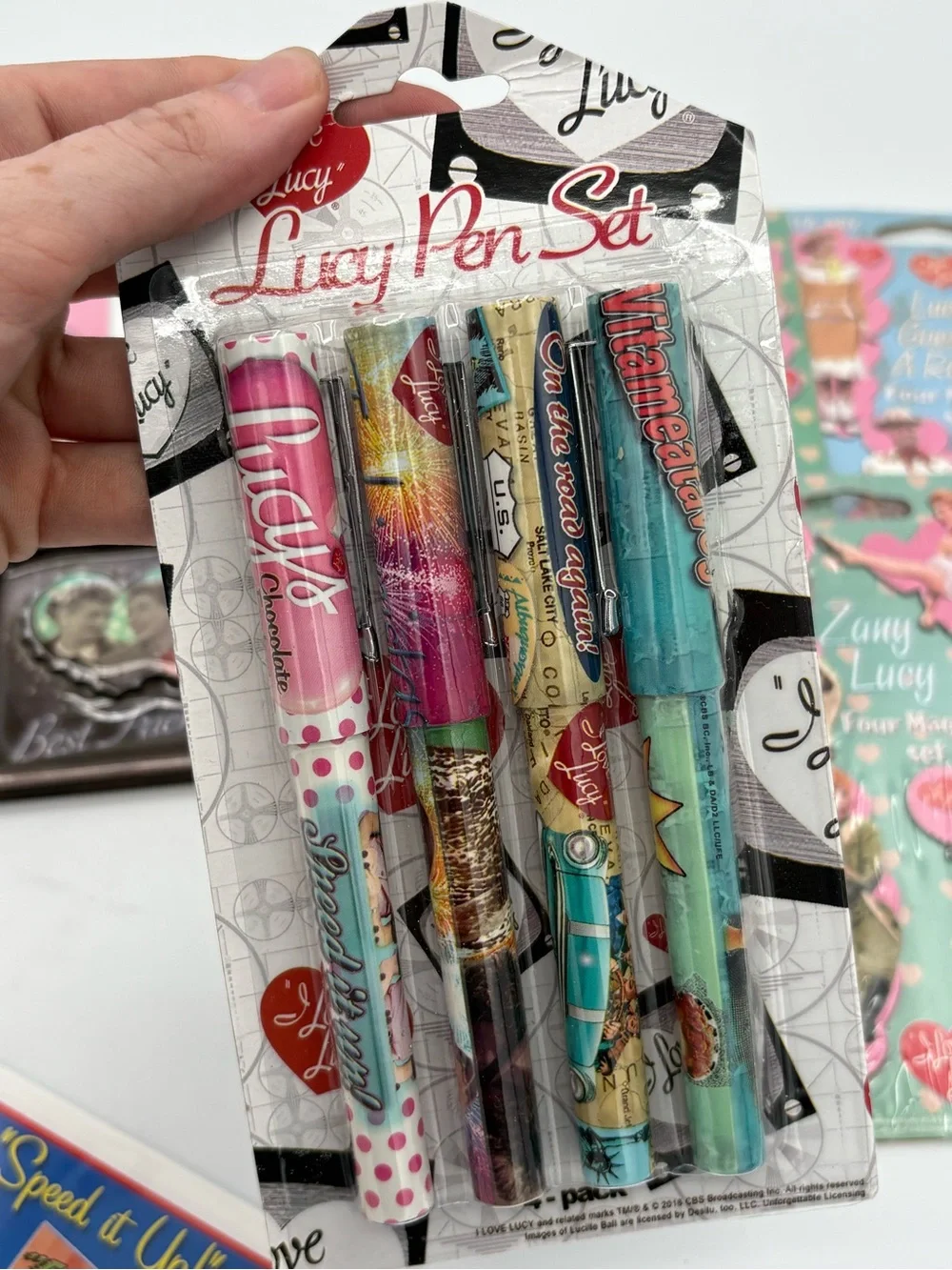 I Love Lucy Magnet Pens Pop Up Card Bundle Collection Stationary Party Office